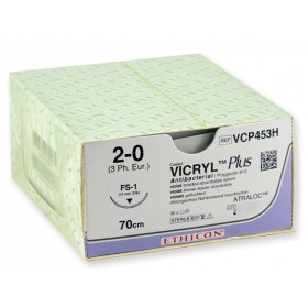 Sutura Assorbibile in 56-70 giorni Ethicon Vicryl Plus VCP453H - 2/0 ago 24 mm - 1pz