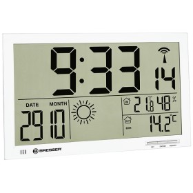 Zegar ścienny LCD Bresser MyTime Jumbo, biały Zegar ścienny LCD Bresser MyTime Jumbo, biały