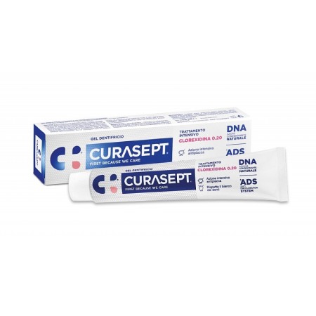 CURASEPT TANDPASTA MET CHLOORHEXIDINE 0.20 - 75 ML. MET A.D.S. DNA
