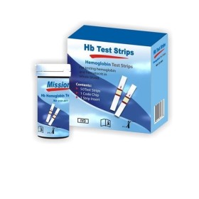 Strisce + code chip per misuratore emoglobina Mission - conf. 50 pz.