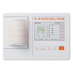 CARDIOLINE ECG100L Pekskärms-EKG + EasyAPP PC-programvara + Glasgow-tolkning