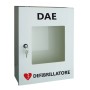 White defibrillator cabinet