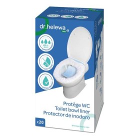 Dr Helewa W60020 - Protection WC, lot de 20 sachets absorbants, 600 ml, 65 x 40 cm