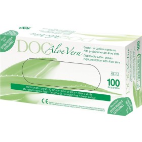 Latex kesztyű púder nélkül Aloe Vera KÖZEPES MÉRET 8