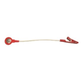Adattatore, da clip maschio a coccodrillo, rosso - 1 pz.