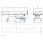 Nefti Shower Brancard - Hydraulisch