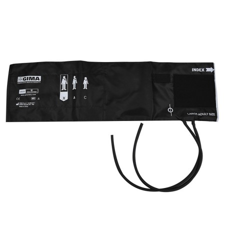 Bracelet obèse + poumon 2 tubes 62x17,5 cm - nylon noir