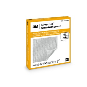 Silvercel 3m non-adherent antimicrobial dressing in hydroalginate with silver 11x11 cm - pack of 10.