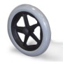 Ruota posteriore completa 12'' PU SOFT per carrozzina Mediland M210