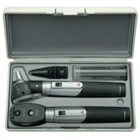 Set D-873 completo con Oftalmoscopio mini 3000, Otoscopio mini 3000 a F.O.