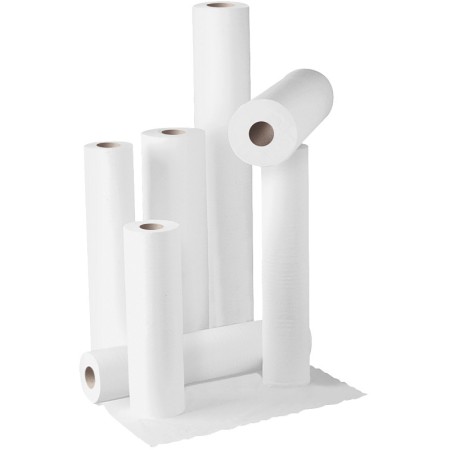 Hojas de 2 capas de celulosa pura 59cm x 80m - Caja con 6 rollos