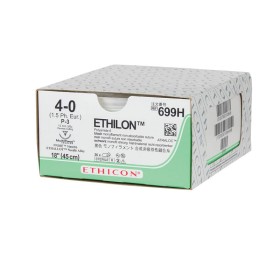 Sutura monofilamento ethicon ethilon - 4/0 ago 13 mm - conf. 36 pz.