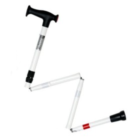 Weißer orthopädischer Klappstock
