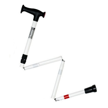 Weißer orthopädischer Klappstock