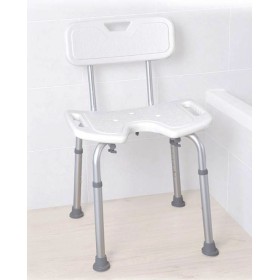 Sedile per bagno ad U Mopedia con schienale