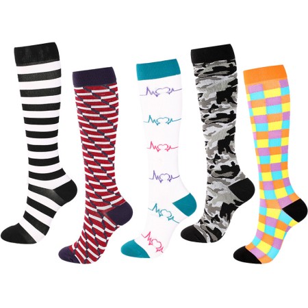 Calze a compressione funny l-xl - disegno 5 - conf. 5 pz.