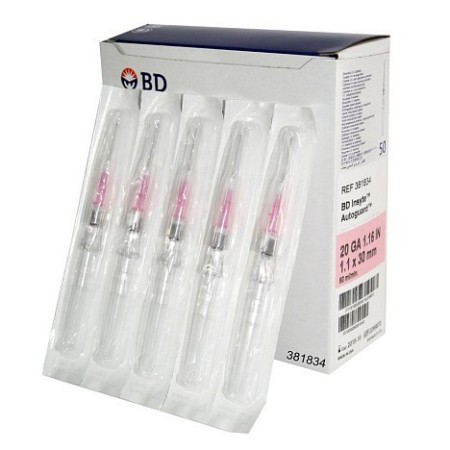 Ago cannula periferico ev bd insyte 20g x30mm - 381234 - conf. 50 pz.