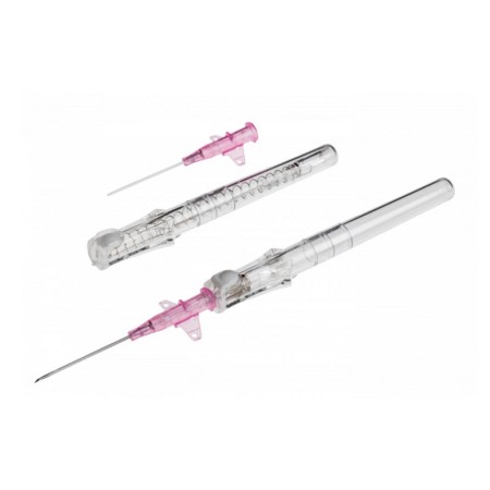 Ago cannula periferico ev di sicurezza bd insyte autoguard con alette 20g x30mm - 381934 - conf. 50 pz.