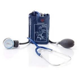 Coordinated Aneroid Sphygmomanometer with Stethoscope - Light Blue